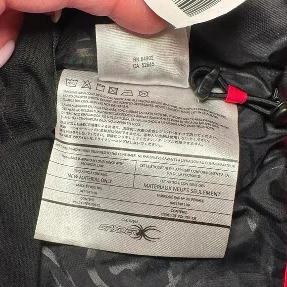 Spyder Ladies Red Posh Ski Jacket - Size 8 - Picture 7 of 14